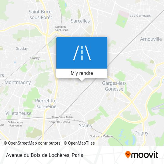 Avenue du Bois de Lochères plan