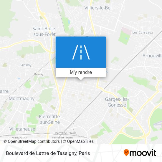 Boulevard de Lattre de Tassigny plan
