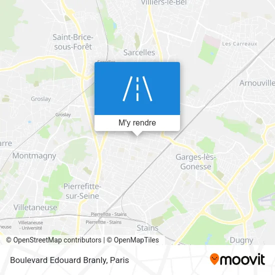 Boulevard Edouard Branly plan