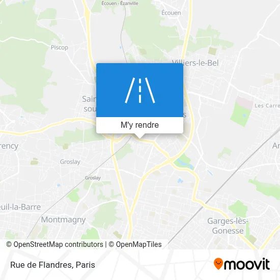 Rue de Flandres plan