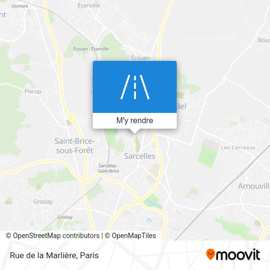 Rue de la Marlière plan