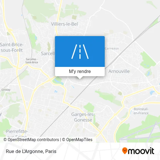 Rue de L'Argonne plan