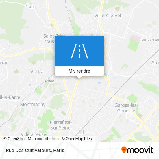 Rue Des Cultivateurs plan