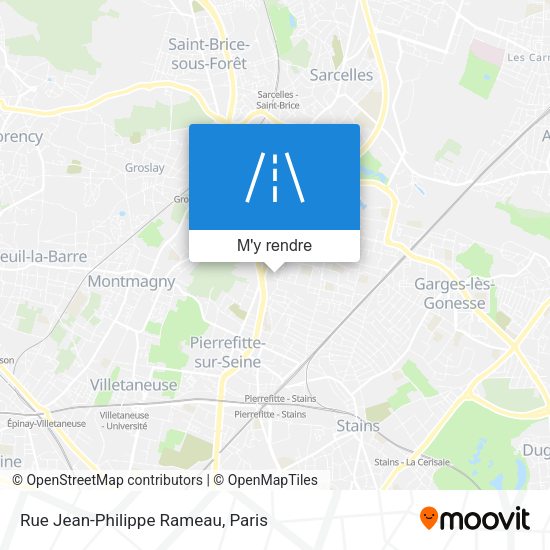 Rue Jean-Philippe Rameau plan