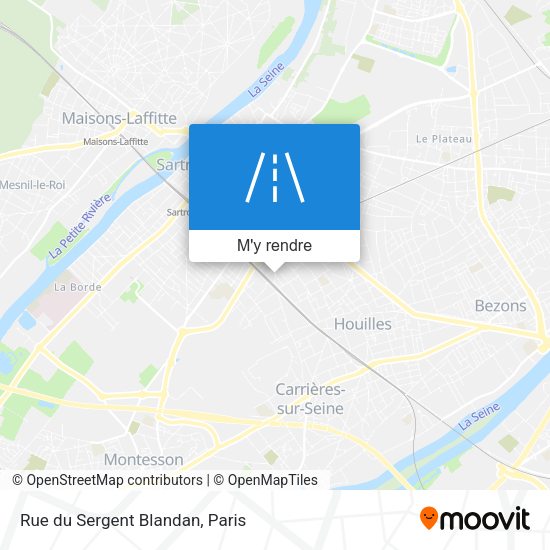 Rue du Sergent Blandan plan
