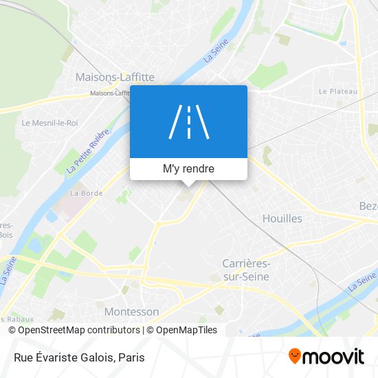 Rue Évariste Galois plan