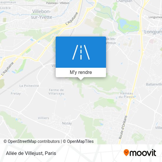 Allée de Villejust plan