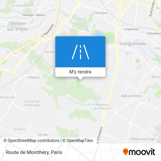 Route de Montlhéry plan