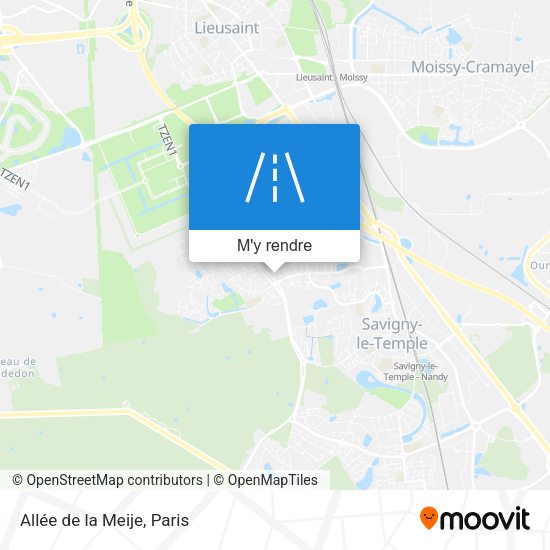 Allée de la Meije plan