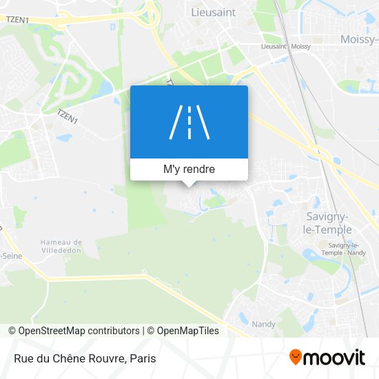Rue du Chêne Rouvre plan