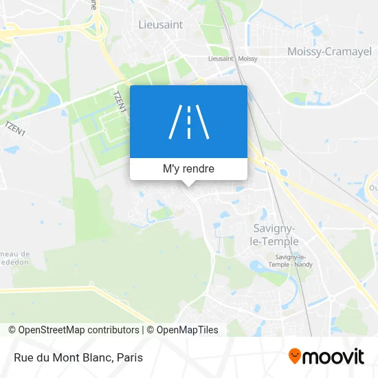 Rue du Mont Blanc plan