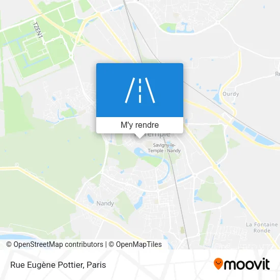Rue Eugène Pottier plan