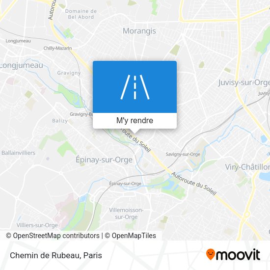 Chemin de Rubeau plan