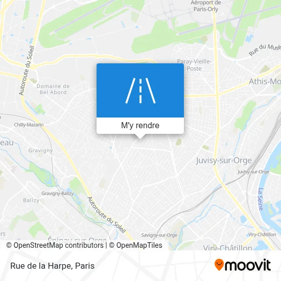 Rue de la Harpe plan