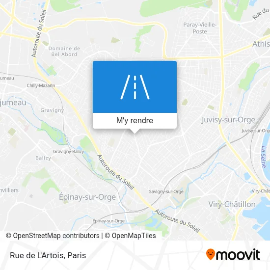 Rue de L'Artois plan