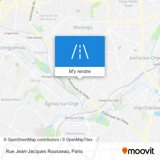 Rue Jean-Jacques Rousseau plan