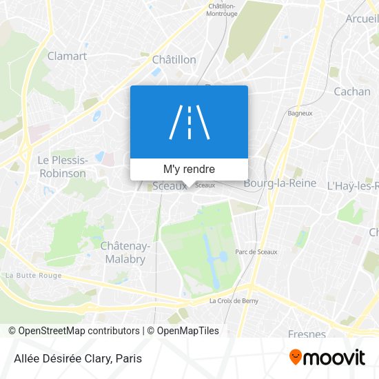 Allée Désirée Clary plan