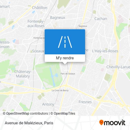 Avenue de Malézieux plan