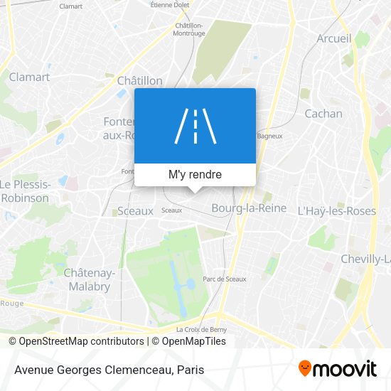 Avenue Georges Clemenceau plan