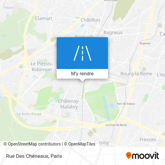 Rue Des Chéneaux plan