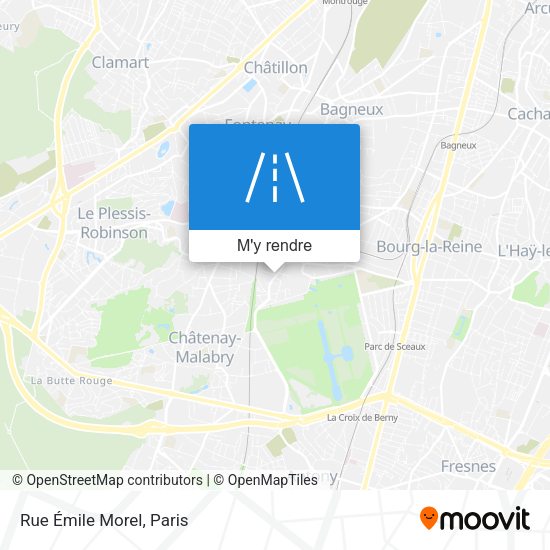 Rue Émile Morel plan