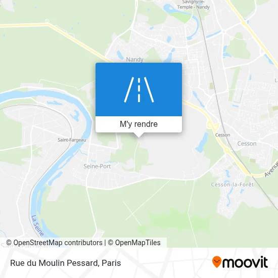 Rue du Moulin Pessard plan