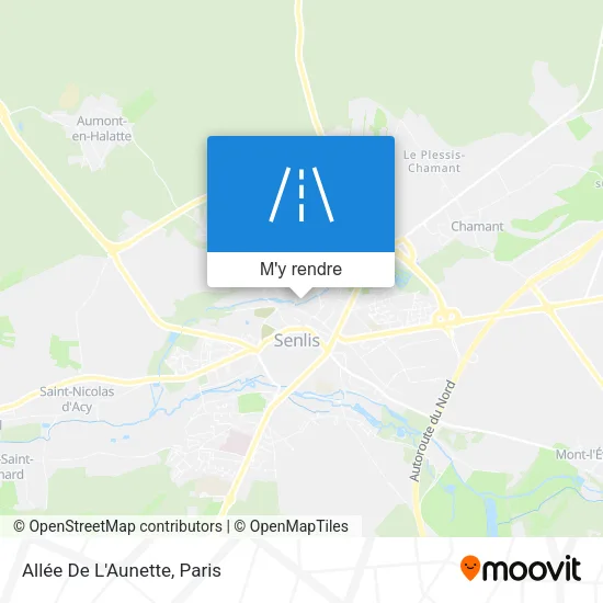 Allée De L'Aunette plan