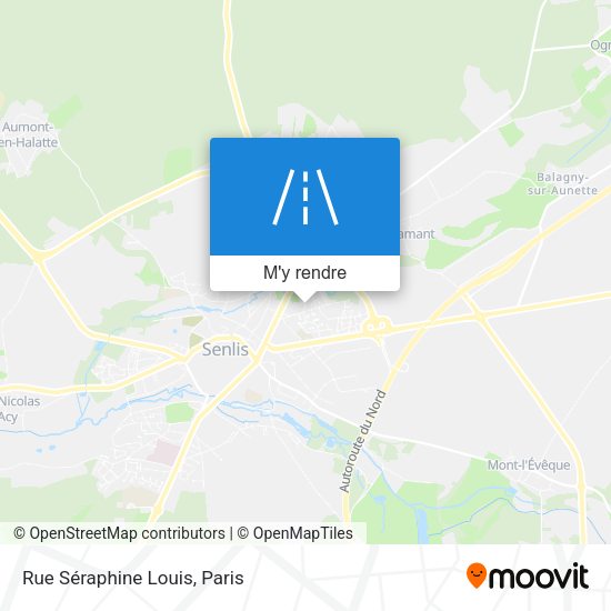 Rue Séraphine Louis plan