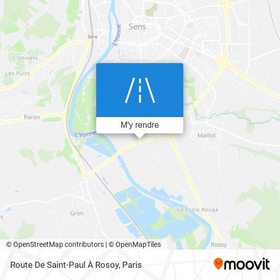 Route De Saint-Paul À Rosoy plan