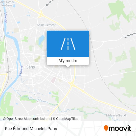 Rue Édmond Michelet plan
