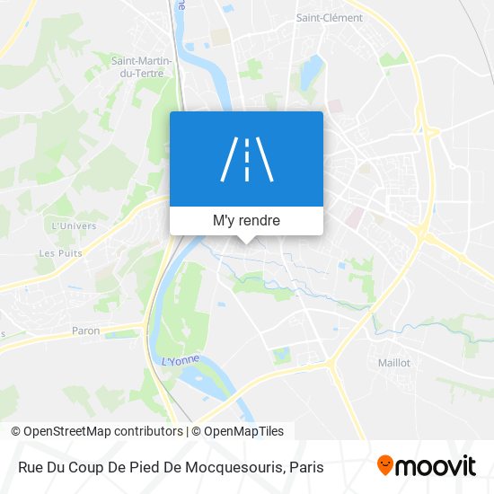 Rue Du Coup De Pied De Mocquesouris plan