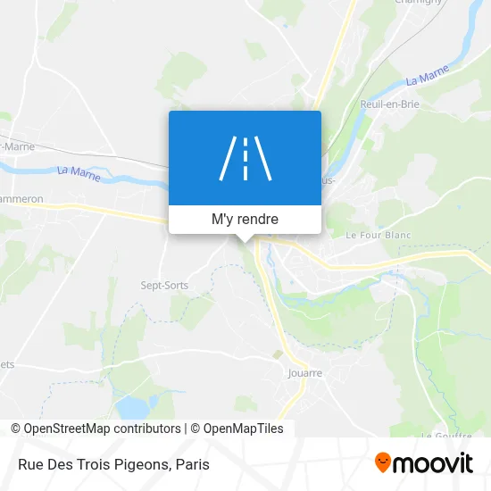 Rue Des Trois Pigeons plan