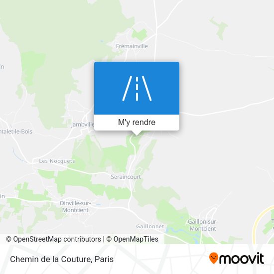 Chemin de la Couture plan