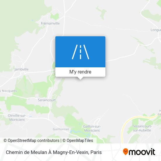 Chemin de Meulan À Magny-En-Vexin plan