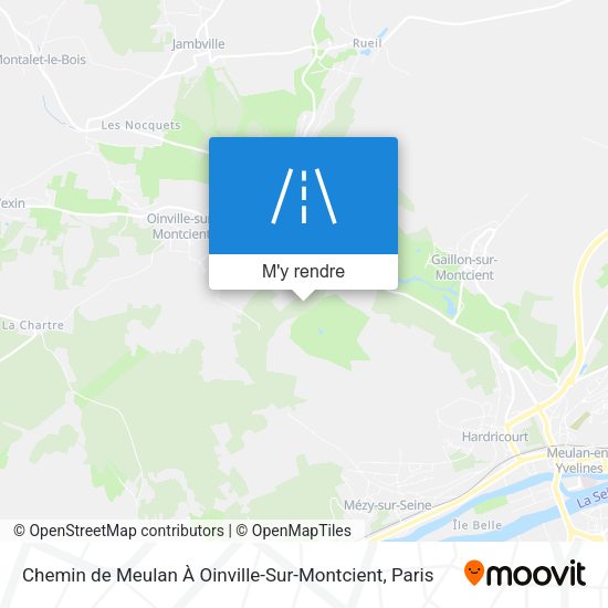 Chemin de Meulan À Oinville-Sur-Montcient plan