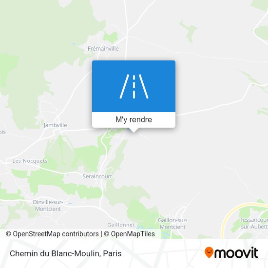 Chemin du Blanc-Moulin plan