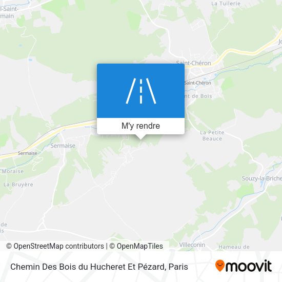 Chemin Des Bois du Hucheret Et Pézard plan