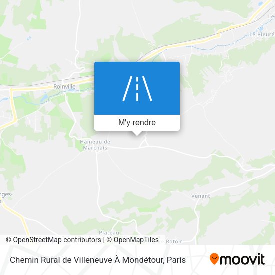 Chemin Rural de Villeneuve À Mondétour plan