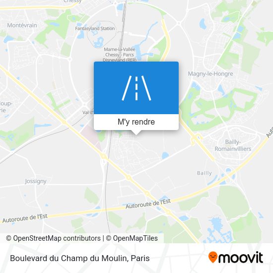 Boulevard du Champ du Moulin plan