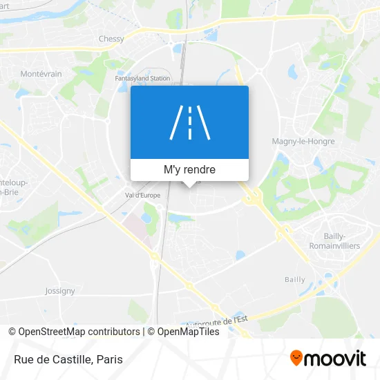 Rue de Castille plan