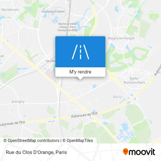 Rue du Clos D'Orange plan