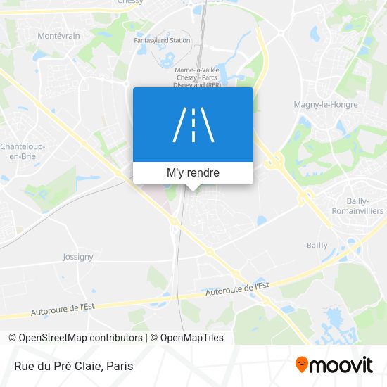 Rue du Pré Claie plan