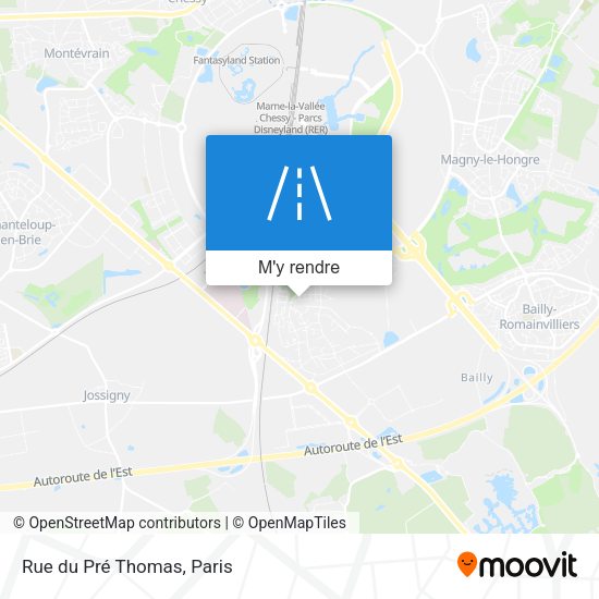 Rue du Pré Thomas plan