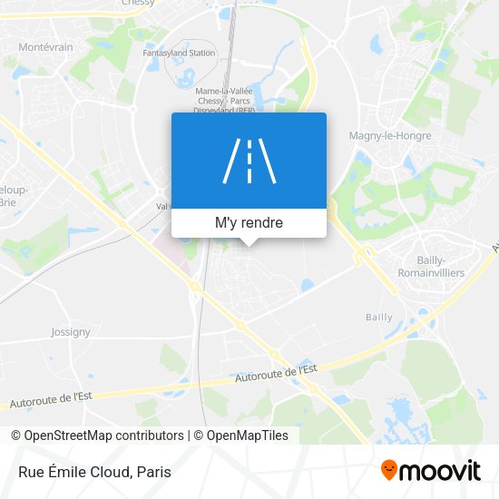 Rue Émile Cloud plan