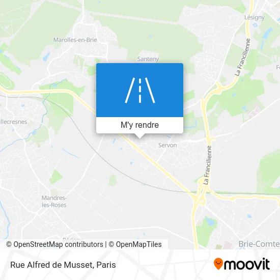 Rue Alfred de Musset plan