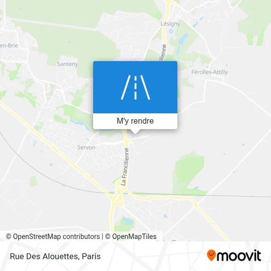 Rue Des Alouettes plan