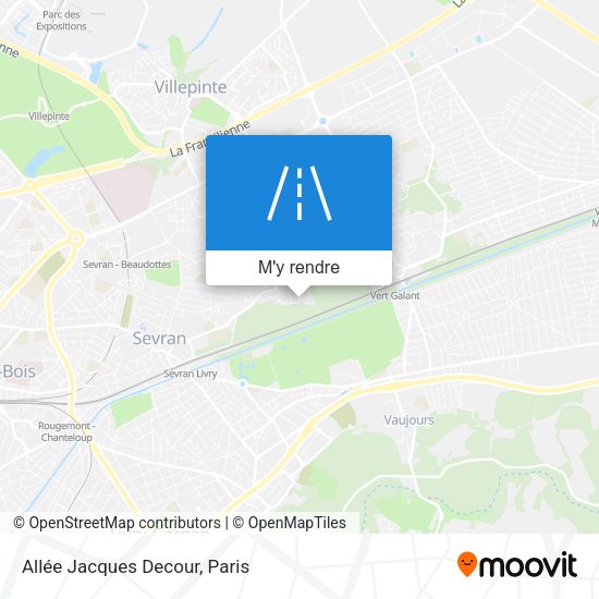 Allée Jacques Decour plan