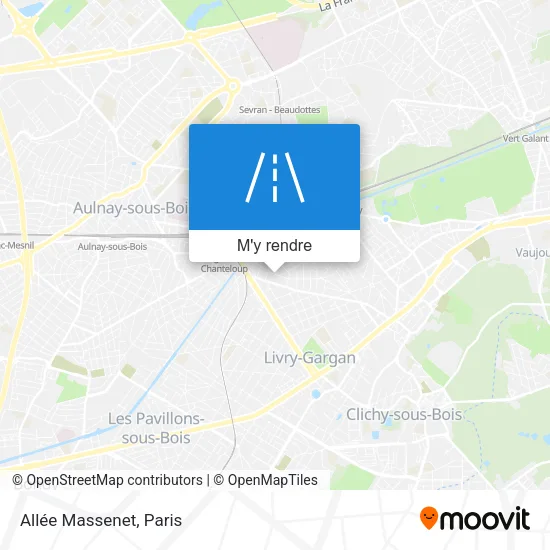 Allée Massenet plan