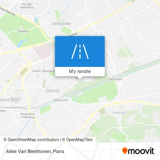 Allée Van Beethoven plan