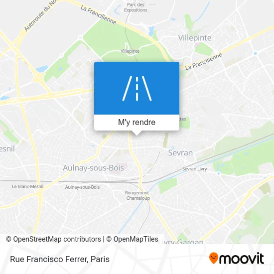 Rue Francisco Ferrer plan